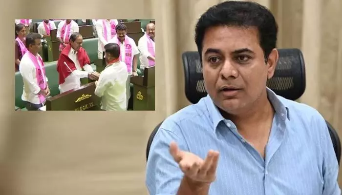 KTR: అసెంబ్లీలో కేసీఆర్ను సీఎం రేవంత్ రెడ్డి కలవడంపై కేటీఆర్ స్పందన KTR: అసెంబ్లీలో కేసీఆర్ను సీఎం రేవంత్ రెడ్డి కలవడంపై కేటీఆర్ స్పందన