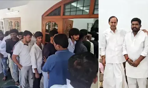 ‘ఈ జన్మకు ఇదే చాలు!’ నందినగర్‌లో కేసీఆర్ దర్శనం.. ఉప్పొంగిన అభిమానం