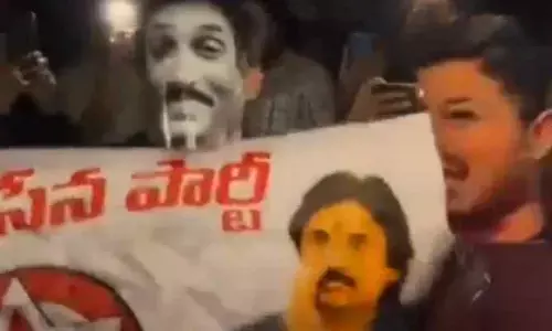 వైఎస్ జగన్, అల్లు అర్జున్ మాస్క్‌లు వేసుకొని ర‌చ్చ !