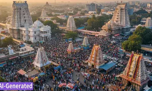 ఆధ్యాత్మిక శోభతో కొత్త ఏడాదికి స్వాగతం.. నగరంలోని ఆలయాలకు పోటెత్తిన భక్తులు