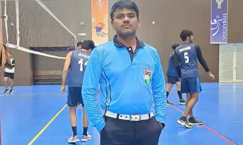 నేష‌న‌ల్ వాలీబాల్ పోటీల‌కు రెఫ‌రీగా త‌ల‌మ‌డ్ల వ్యాయామ ఉపాధ్యాయుడు