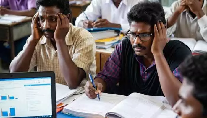 ఉపాధ్యాయులపై అదనపు పని భారం.. తగ్గుతున్న టీచింగ్ సమయం ఉపాధ్యాయులపై అదనపు పని భారం.. తగ్గుతున్న టీచింగ్ సమయం