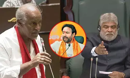 CPI ఎమ్మెల్యే కూనంనేనిపై చర్యలు తీసుకోండి.. స్పీకర్‌కు కిషన్ రెడ్డి విజ్ఞప్తి