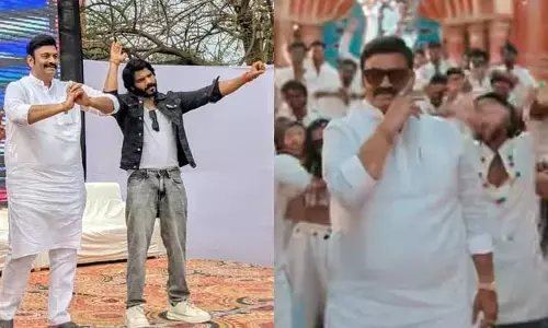 నటనలోనూ తనకు తానే సాటి... రఘురామ స్టెప్పులు వైరల్