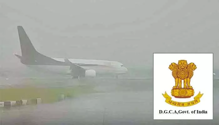 శంషాబాద్ ఎయిర్పోర్టులో పొగమంచు.. DGCA ఫాగ్ సీజన్ హెచ్చరికలు జారీ శంషాబాద్ ఎయిర్పోర్టులో పొగమంచు.. DGCA ఫాగ్ సీజన్ హెచ్చరికలు జారీ