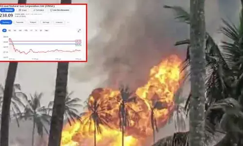 కోనసీమ గ్యాస్ లీక్ ఎఫెక్ట్: నష్టాల్లో ఓఎన్‌జీసీ (ONGC) ఇన్వెస్టర్లలో ఆందోళన
