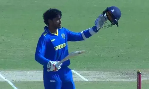 అమన్ డబుల్.. చివరి బంతికి సిక్సర్‌తో 200 పూర్తిచేసిన హైదరాబాదీ