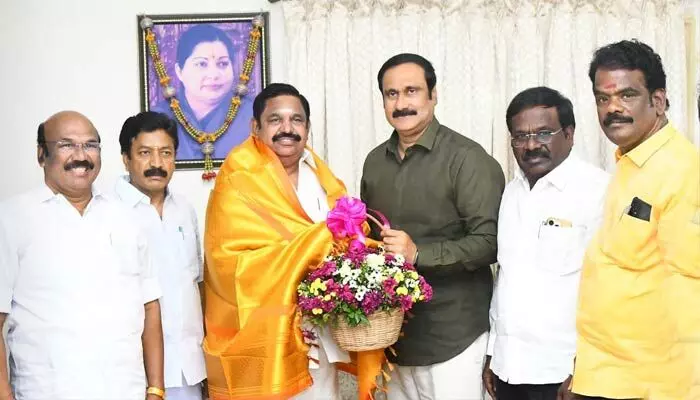 TN: తమిళనాడు రాజకీయాల్లో కీలక పరిణామం.. NDAలో చేరిన PMK TN: తమిళనాడు రాజకీయాల్లో కీలక పరిణామం.. NDAలో చేరిన PMK