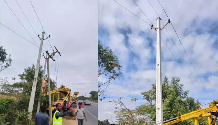 దిశ ఎఫెక్ట్ : స్పందించిన విద్యుత్ అధికారులు దిశ ఎఫెక్ట్ : స్పందించిన విద్యుత్ అధికారులు