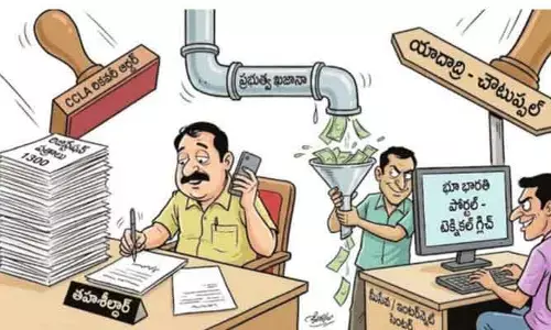 యాదాద్రిలో ‘భూ భారతి’ స్కామ్ ప్రకంపనలు
