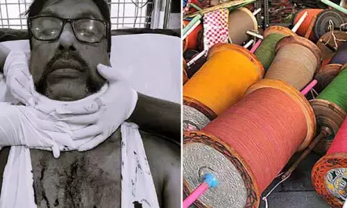 పోలీస్ మెడకు చైనా మాంజా చుట్టుకొని తీవ్ర గాయం.. బెంబేలెత్తిస్తున్న వరుస ప్రమాదాలు