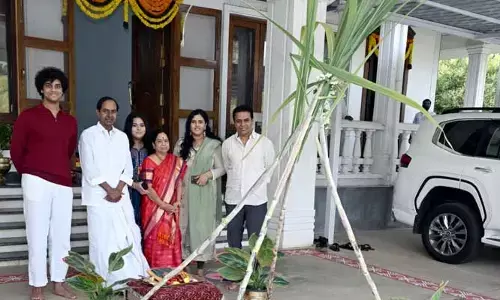 ఎర్రవెల్లిలో కేసీఆర్ సంక్రాంతి వేడుకలు