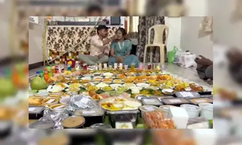 మర్యాదలా మజాకా... కొత్త అల్లునికి 290 పిండి వంటలతో విందు