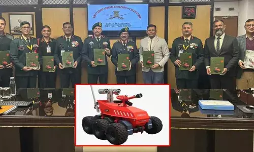 భారత సైన్యం అమ్ములపొదిలోకి స్వదేశీ ఫైర్ ఫైటింగ్ రోబోలు.. iDEX కింద కీలక ఒప్పందం