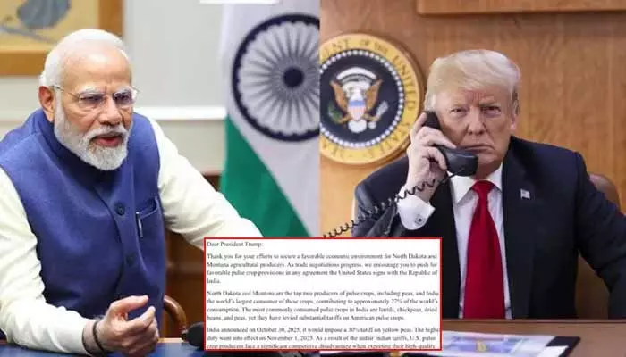 భారత్పై ఒత్తిడి తేవాలని ట్రంప్కు అమెరికా సెనేటర్ల లేఖ భారత్పై ఒత్తిడి తేవాలని ట్రంప్కు అమెరికా సెనేటర్ల లేఖ