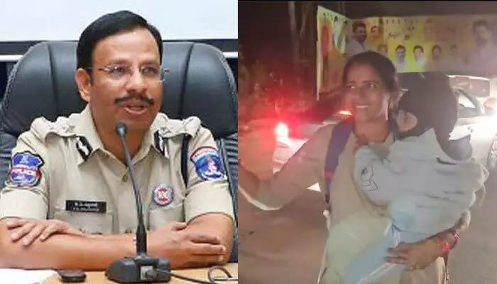 చంటి బిడ్డతో ట్రాఫిక్ క్లియర్ చేసిన మహిళా కానిస్టేబుల్.. ఫిదా అయిన సీపీ సజ్జనార్! చంటి బిడ్డతో ట్రాఫిక్ క్లియర్ చేసిన మహిళా కానిస్టేబుల్.. ఫిదా అయిన సీపీ సజ్జనార్!