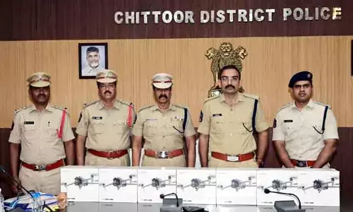 రోజా ఇలాకాలో పోలీసులకు ఏడు అత్యాధునిక డ్రోన్లు