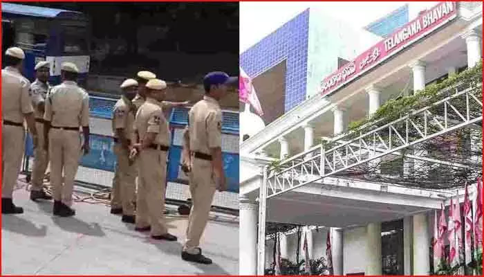 సిట్ విచారణకు మాజీ మంత్రి హరీష్ రావు.. తెలంగాణ భవన్ వద్ద భారీ బందోబస్తు సిట్ విచారణకు మాజీ మంత్రి హరీష్ రావు.. తెలంగాణ భవన్ వద్ద భారీ బందోబస్తు