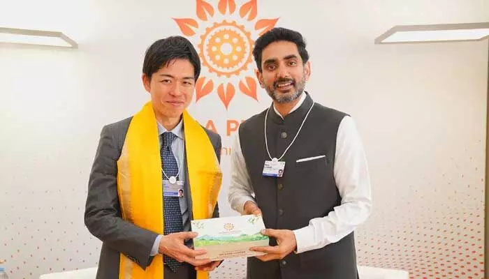 జెరా గ్లోబల్ సీఈఓ యుకియో కానితో మంత్రి లోకేశ్ భేటీ జెరా గ్లోబల్ సీఈఓ యుకియో కానితో మంత్రి లోకేశ్ భేటీ