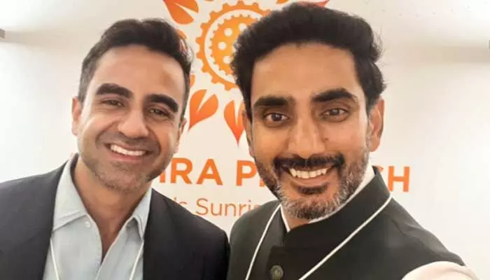 జెరోధా ఫౌండర్ నిఖిల్ కామత్తో నారా లోకేశ్ భేటీ జెరోధా ఫౌండర్ నిఖిల్ కామత్తో నారా లోకేశ్ భేటీ