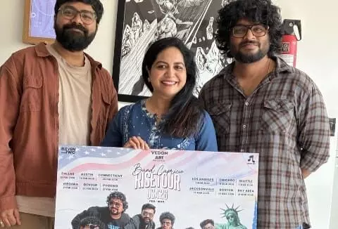 సునీత చేతుల మీదుగా బ్యాండ్ క్యాప్రిసియో చారిత్రక యూఎస్ఏ టూర్ 2026 పోస్టర్ ఆవిష్కరణ సునీత చేతుల మీదుగా బ్యాండ్ క్యాప్రిసియో చారిత్రక యూఎస్ఏ టూర్ 2026 పోస్టర్ ఆవిష్కరణ
