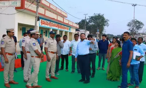 గవర్నర్ పర్యటన ఏర్పాట్లు పరిశీలన
