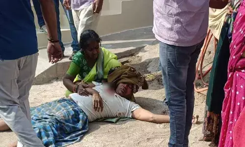 ఆస్తి తగాదాలతో తండ్రి పై కొడుకు దాడి
