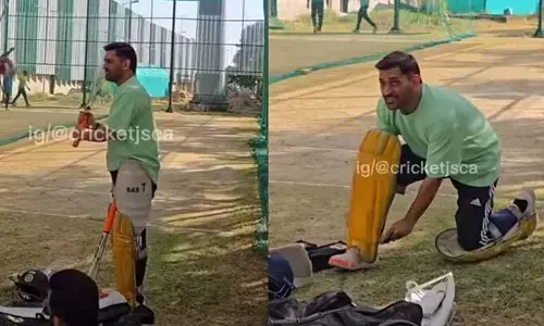 ధోనీ ఈజ్ బ్యాక్.. ఐపీఎల్-2026 కోసం ప్రాక్టీస్ మొదలుపెట్టిన మాహీ