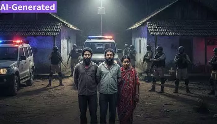 అమ్రాబాద్ అడవుల్లో అలజడి.. మావోయిస్టులకు షెల్టర్ ఇచ్చిన ఐదుగురు అరెస్ట్ అమ్రాబాద్ అడవుల్లో అలజడి.. మావోయిస్టులకు షెల్టర్ ఇచ్చిన ఐదుగురు అరెస్ట్