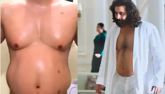 అది నిజమైన పొట్ట కాదా.. యానిమల్లో రన్ బీర్ లుక్ పై ఇంట్రెస్టింగ్ వీడియో అది నిజమైన పొట్ట కాదా.. యానిమల్లో రన్ బీర్ లుక్ పై ఇంట్రెస్టింగ్ వీడియో
