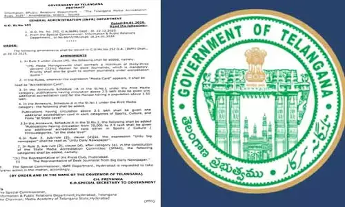 తెలంగాణ సర్కార్ కీలక నిర్ణయం.. మీడియా అక్రిడిటేషన్ నిబంధనల్లో సవరణలు