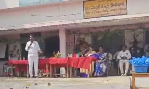 పాఠశాల అభివృద్ధికి తన వంతు కృషి చేస్తా :  మాజీ ఎంపీపీ బైండ్ల సుదర్శన్