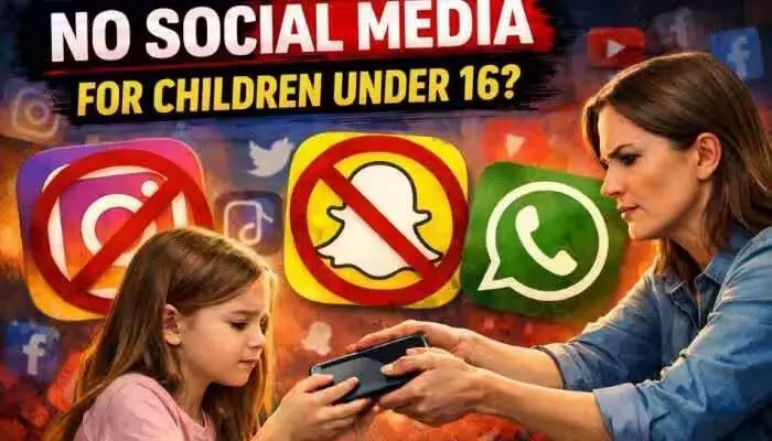భారత్లోనూ పిల్లలకు సోషల్ మీడియా బ్యాన్!.. ఆదర్శంగా నిలవబోతున్న అతి చిన్న రాష్ట్రం? భారత్లోనూ పిల్లలకు సోషల్ మీడియా బ్యాన్!.. ఆదర్శంగా నిలవబోతున్న అతి చిన్న రాష్ట్రం?