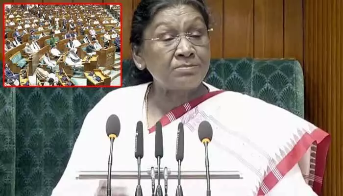 2026-27 Budget: ధాన్యం ఉత్పత్తుల్లో ప్రపంచంలో భారత్ నంబర్ వన్ : రాష్ట్రపతి ద్రౌపది ముర్ము 2026-27 Budget: ధాన్యం ఉత్పత్తుల్లో ప్రపంచంలో భారత్ నంబర్ వన్ : రాష్ట్రపతి ద్రౌపది ముర్ము