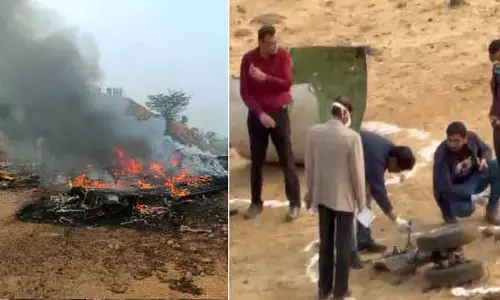 బారామతి విమాన ప్రమాదం: ఘటనా స్థలంలో దర్యాప్తు ప్రారంభించిన అధికారులు