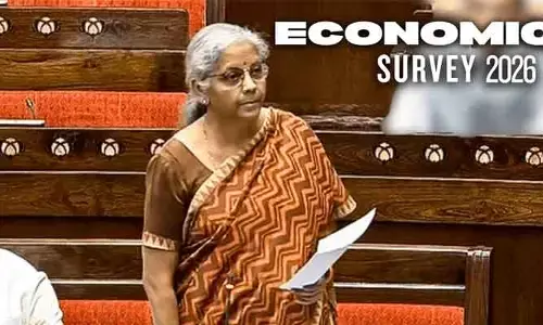 పార్లమెంటులో 2026-27 ఆర్థిక సర్వే.. 6.8 నుండి 7.2 శాతం వృద్ధి రేటు నమోదు