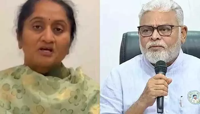 Minister Savitha: ఖబడ్దార్ అంబటి..మేం తలుచుకుంటే గుమ్మం దాటి బయటకు రాలేరు Minister Savitha: ఖబడ్దార్ అంబటి..మేం తలుచుకుంటే గుమ్మం దాటి బయటకు రాలేరు