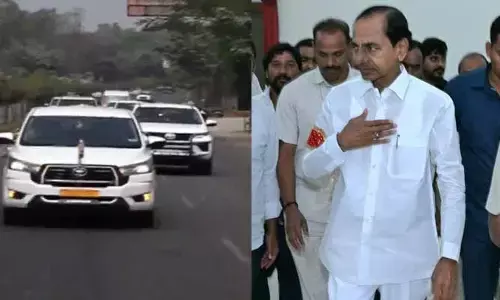 KCR: మరికాసేపట్లో సిట్ విచారణ..నందినగర్‍కు భారీ కాన్వాయ్‍లో బయలుదేరిన కేసీఆర్
