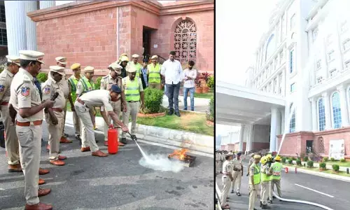 తెలంగాణ సచివాలయంలో ‘ఫైర్ మాక్ డ్రిల్’.. సిబ్బందికి ప్రత్యేక శిక్షణ