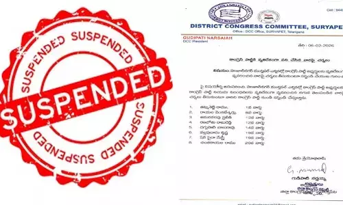 కాంగ్రెస్ లో 8 మంది నాయ‌కులు స‌స్పెండ్
