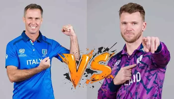 T20 World Cup: టాస్ గెలిచిన ఇటలీ.. మొదట బ్యాటింగ్ చేయనున్న స్కాట్లాండ్ T20 World Cup: టాస్ గెలిచిన ఇటలీ.. మొదట బ్యాటింగ్ చేయనున్న స్కాట్లాండ్