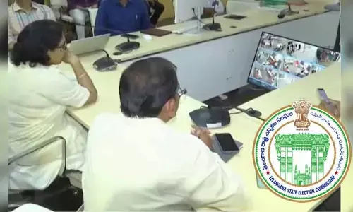 ఎస్ఈసీ రాణి కుముదినితో సీఈవో సుదర్శన్ రెడ్డి భేటీ.. 100 శాతం వెబ్ కాస్టింగ్‌ అమలుపై చర్చ
