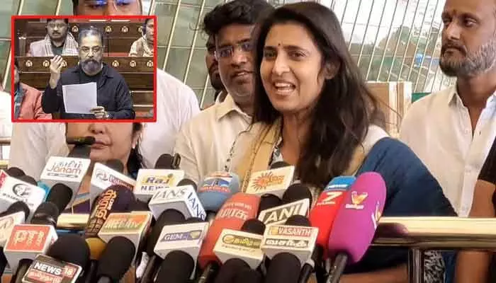 పార్లమెంట్లో కమల్ తెలుగు ప్రసంగం.. ‘తమిళులకు అవమానం’ అంటూ నటి కస్తూరి ఫైర్ పార్లమెంట్లో కమల్ తెలుగు ప్రసంగం.. ‘తమిళులకు అవమానం’ అంటూ నటి కస్తూరి ఫైర్