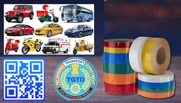 Alert: వాహనదారులకు అలర్ట్.. ఇక ‘QR కోడ్’ రిఫ్లెక్టివ్ టేపులు తప్పనిసరి Alert: వాహనదారులకు అలర్ట్.. ఇక ‘QR కోడ్’ రిఫ్లెక్టివ్ టేపులు తప్పనిసరి