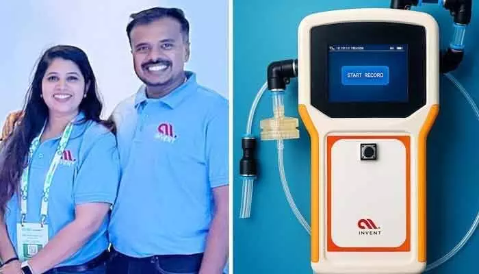 ఓ యువజంట ఆవిష్కరణ.. శ్వాసతోనే వ్యాధులు గుర్తించే అద్భుతం.. వోల్ట్రాక్ ! ఓ యువజంట ఆవిష్కరణ.. శ్వాసతోనే వ్యాధులు గుర్తించే అద్భుతం.. వోల్ట్రాక్ !