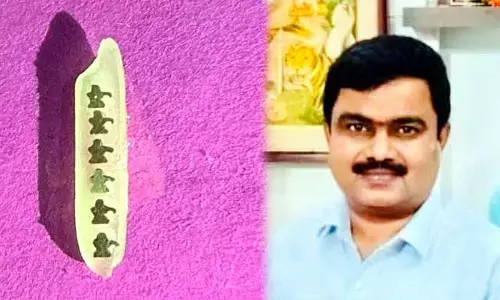 బియ్యపు గింజపై ఆరు స్వర్ణ లింగాలు