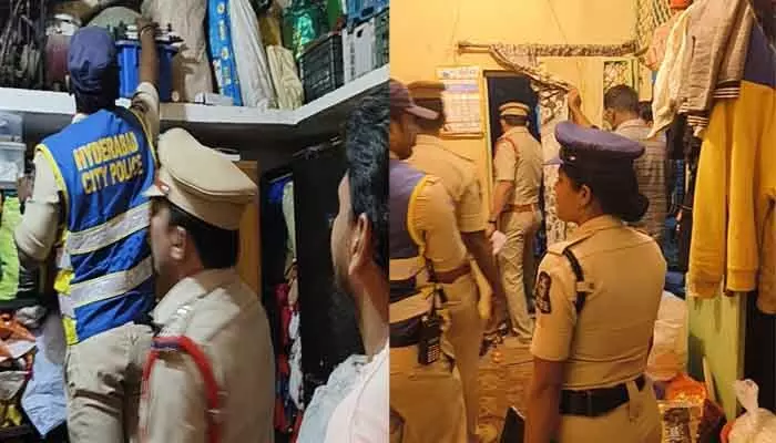 రౌడీయిజంపై ఉక్కుపాదం - చార్మినార్ జోన్లో విస్తృత పోలీస్ తనిఖీలు రౌడీయిజంపై ఉక్కుపాదం - చార్మినార్ జోన్లో విస్తృత పోలీస్ తనిఖీలు