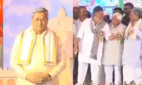 సీఎం సిద్ధరామయ్య విగ్రహాన్ని ఆవిష్కరించిన డిప్యూటీ సీఎం డీకే శివకుమార్!