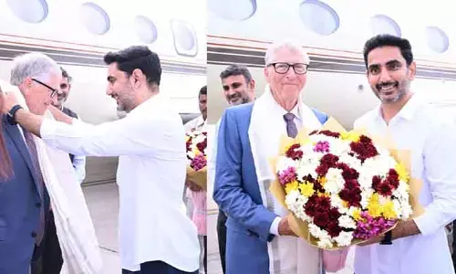 అమరావతికి బిల్ గేట్స్.. సాదర స్వాగతం పలికిన సీఎం, మంత్రులు