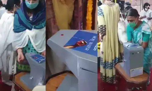 ఆలయాల్లో కొత్త టెక్నాలజీ.. వైరల్ అవుతున్న వీడియో